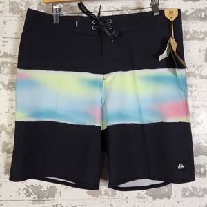 Quiksilver Highline SurfSilk Air Brush 19 Board Shorts Mens Size 33‎ Beach Surf